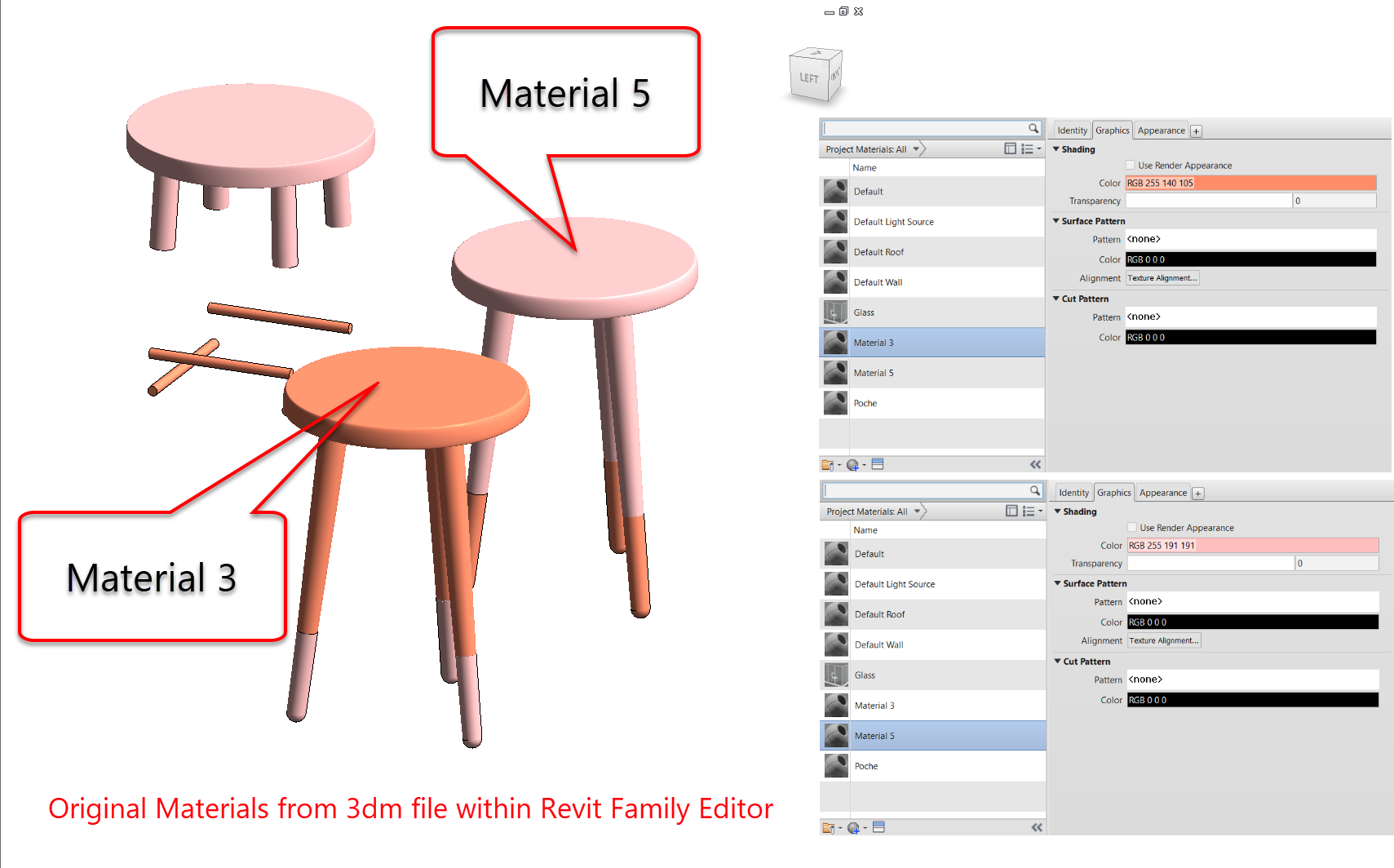 Solved: Assigning Materials To Imported SAT Files In A Family ...